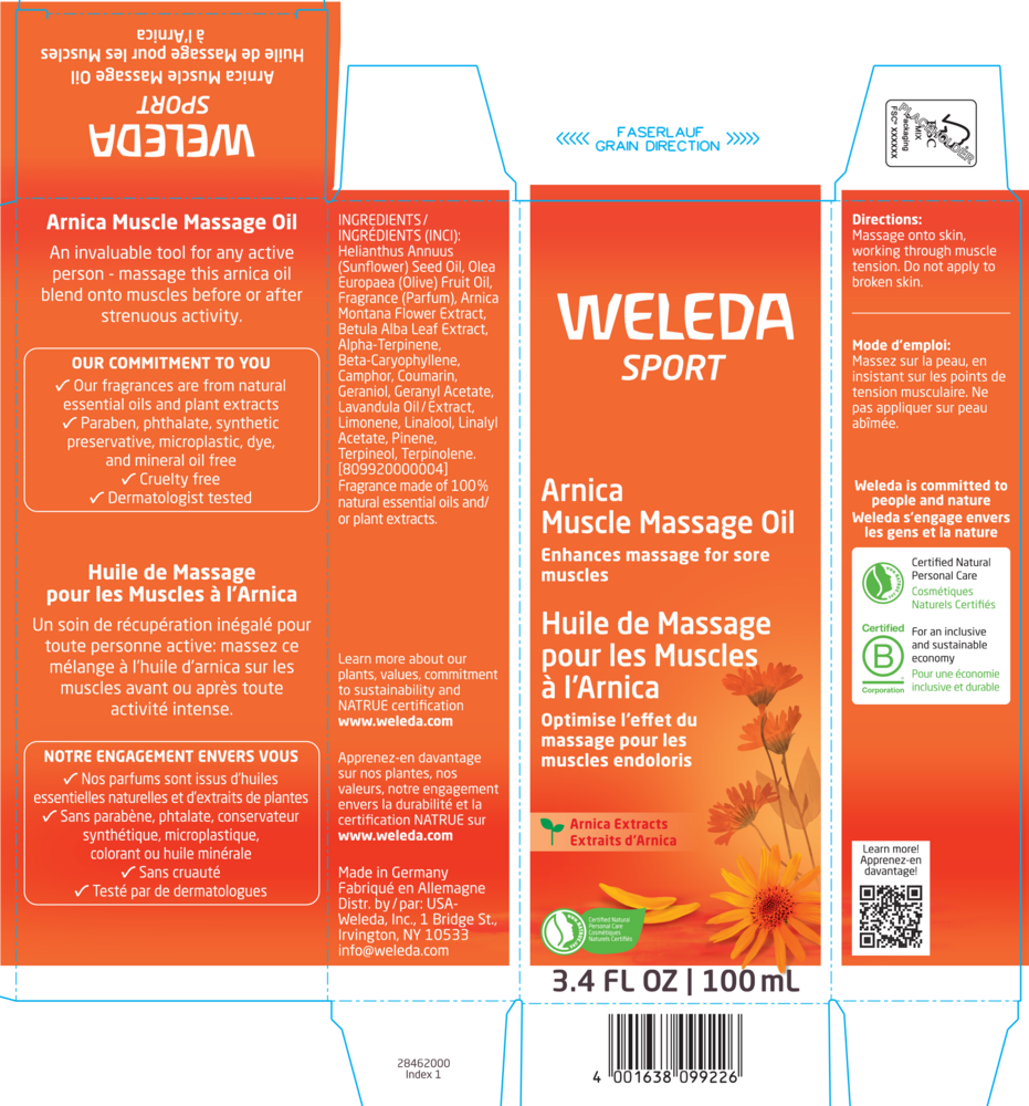 Product image for Arnica Muscle Massage Oil.