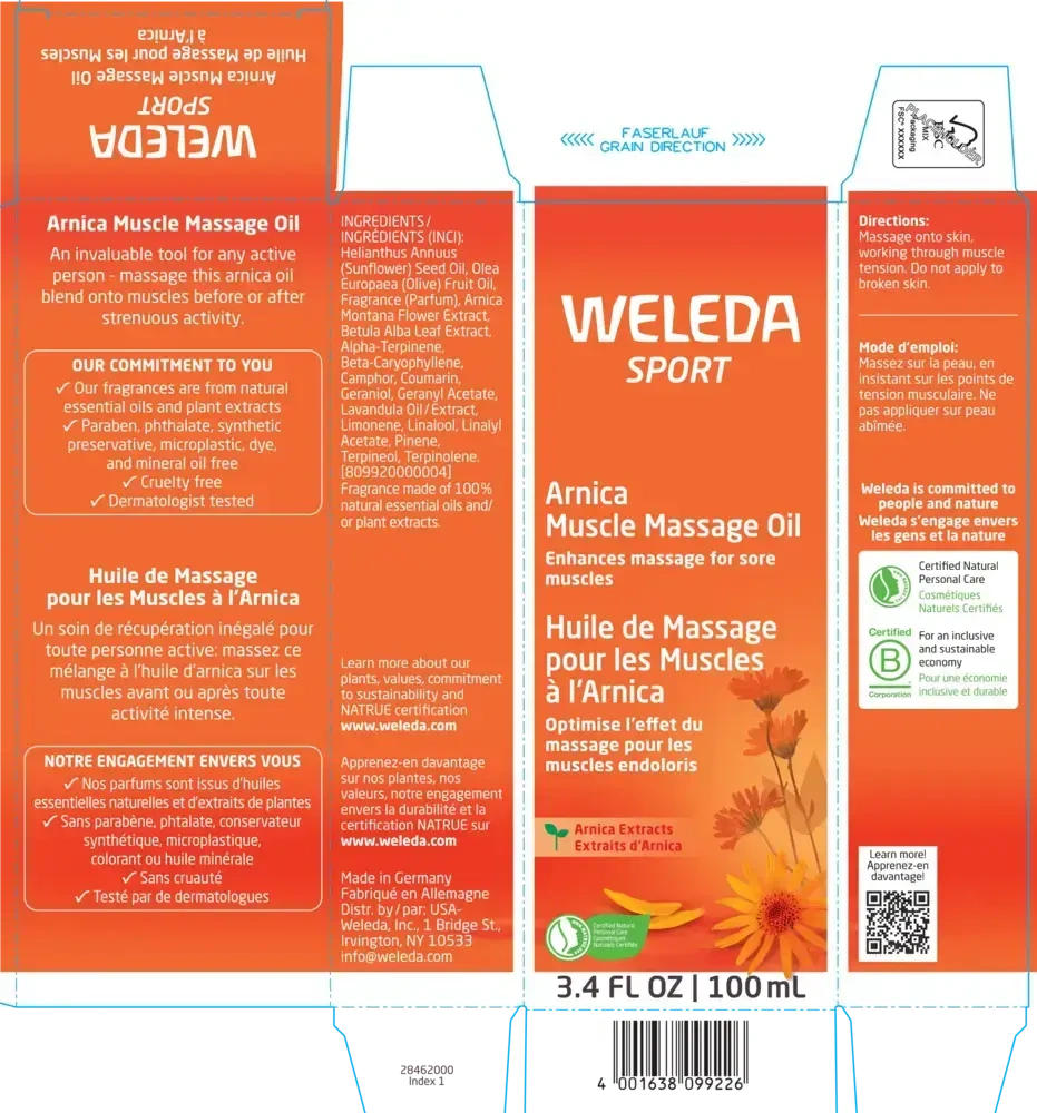Product image for Arnica Muscle Massage Oil.