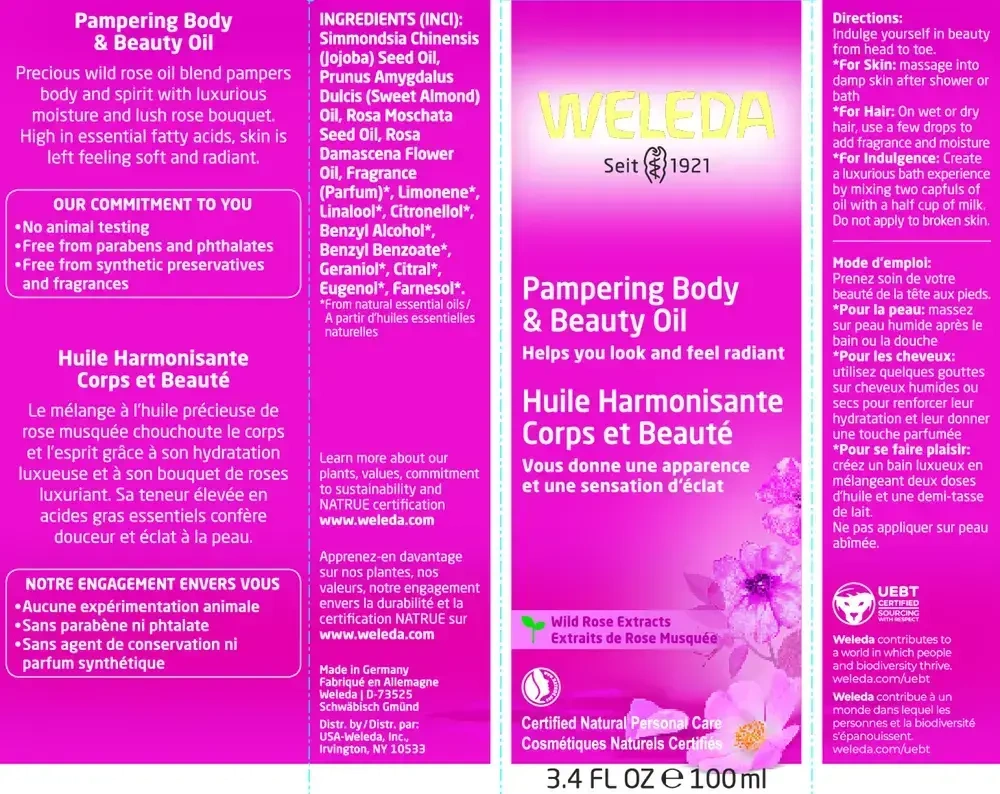 Product image for Pampering Body &amp; Beauty Oil - Wild Rose.