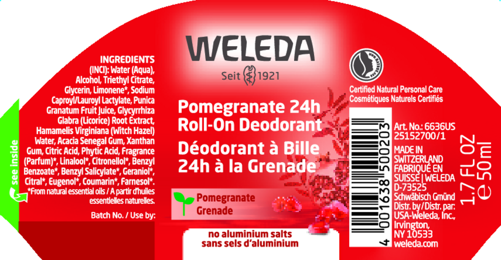 Product image for Pomegranate 24h Roll-On Deodorant.