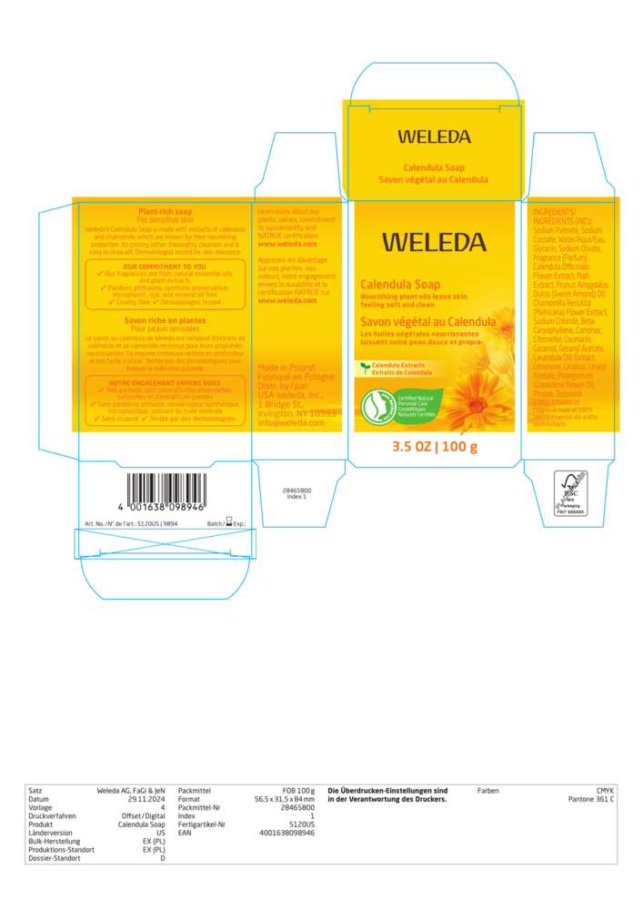 Product image for Calendula Soap Bar.