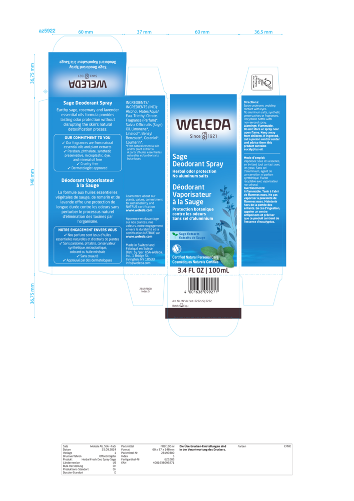 Product image for Sage 12h Deodorant Spray.