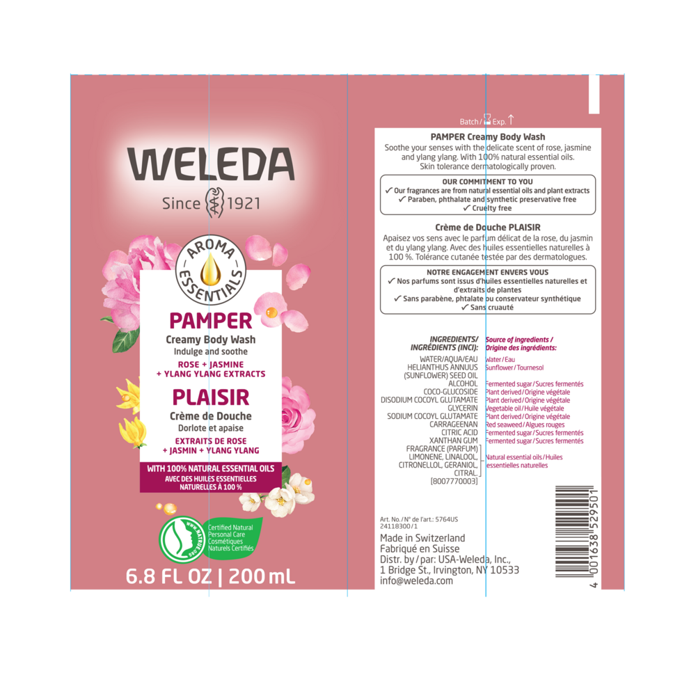 Product image for Aroma Essentials Pamper Body Wash.