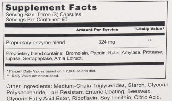 Product image for Vitalzym Xe.