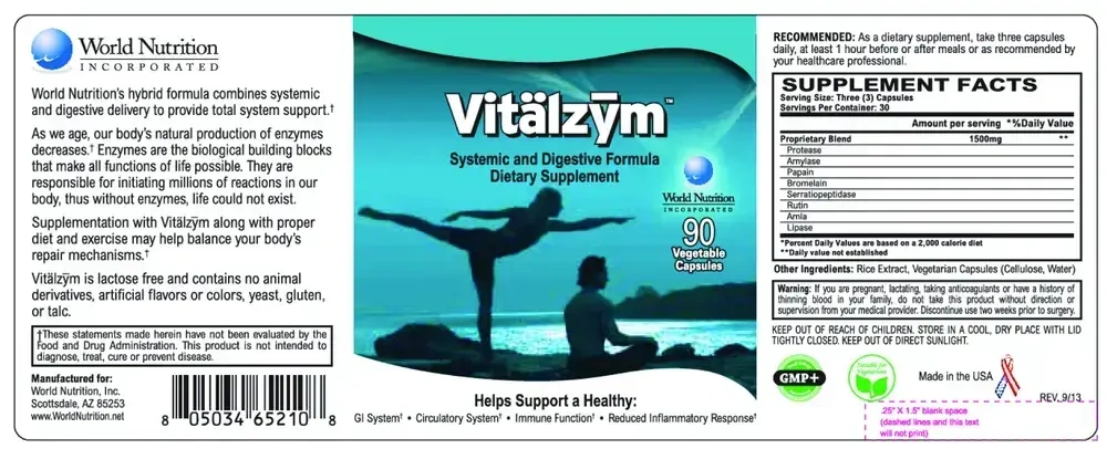 Product image for Vitalzym Hybrid.