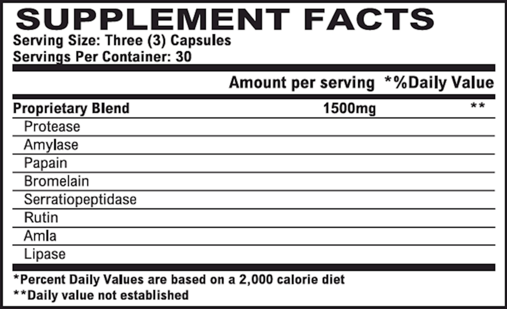 Product image for Vitalzym Hybrid.