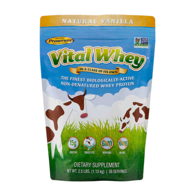 Vital Whey®, Vanilla Grass Fed Whey Protein 1130 Grams