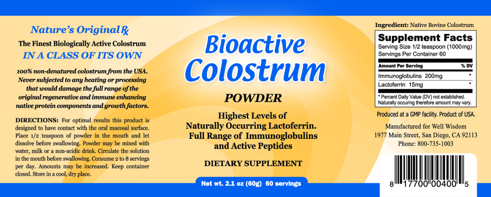 Product image for Bioactive Colostrum.