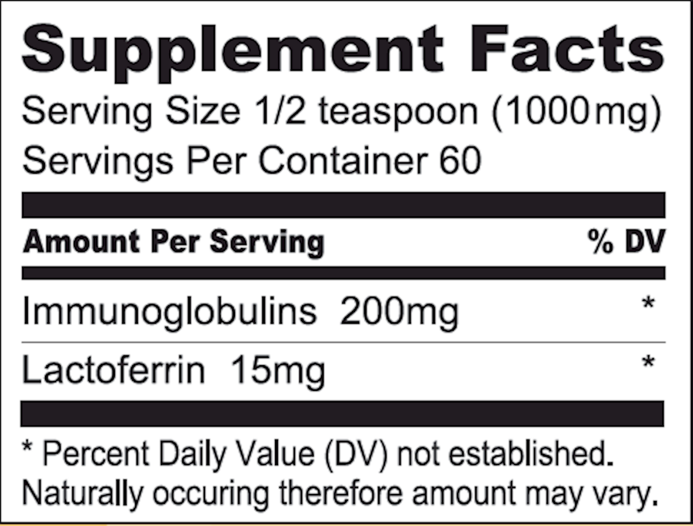 Product image for Bioactive Colostrum.