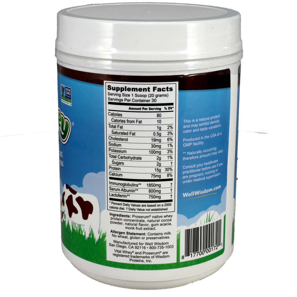 Product image for Vital Whey®, Cocoa Grass-Fed Whey Protein.