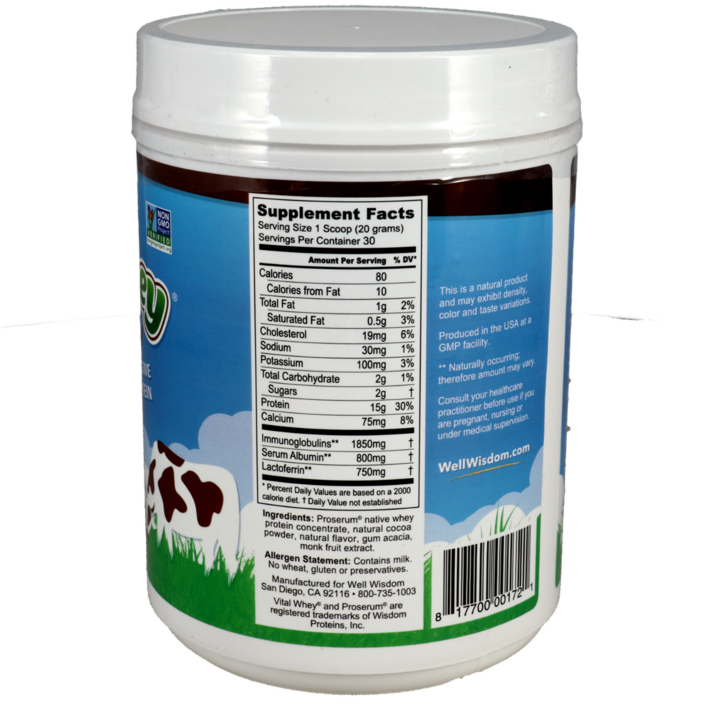 Product image for Vital Whey®, Cocoa Grass-Fed Whey Protein.