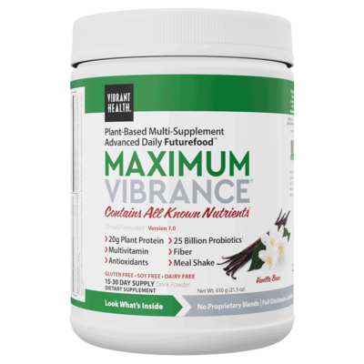 Maximum Vibrance Vanilla Bean 610 Grams