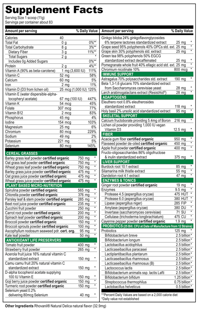 Product image for Green Vibrance +25 Billion Probiotics.