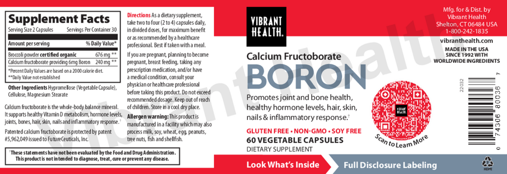 Product image for Calcium Fructoborate Boron.