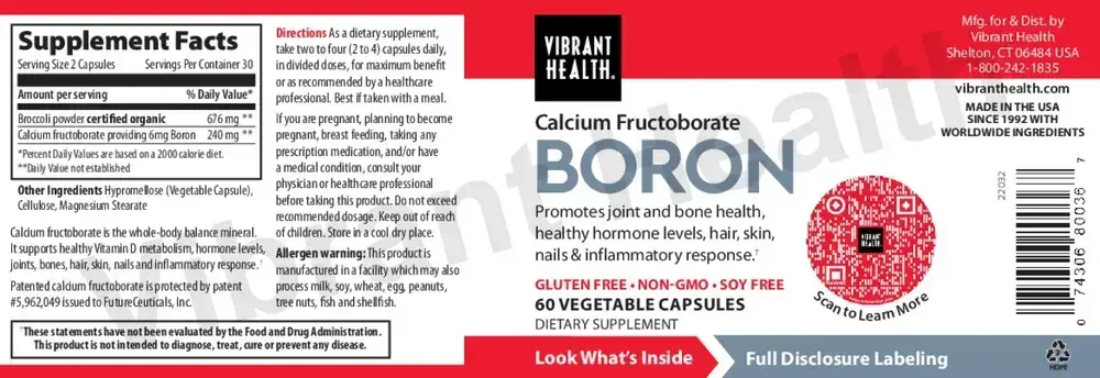 Product image for Calcium Fructoborate Boron.