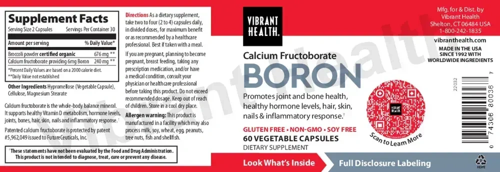 Product image for Calcium Fructoborate Boron.