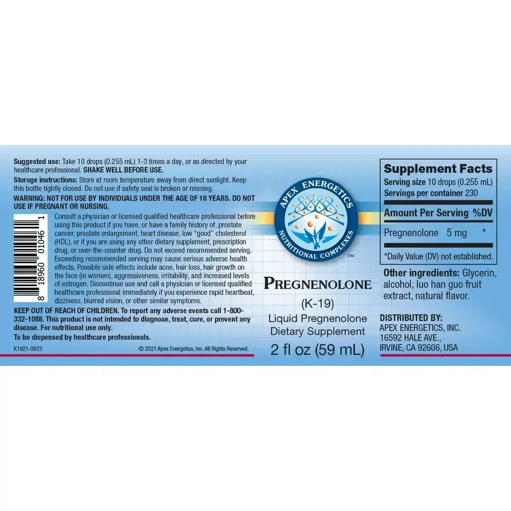 Product image for Pregnenolone.