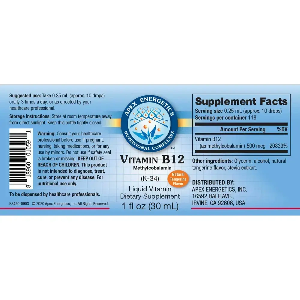Product image for Vitamin B12.