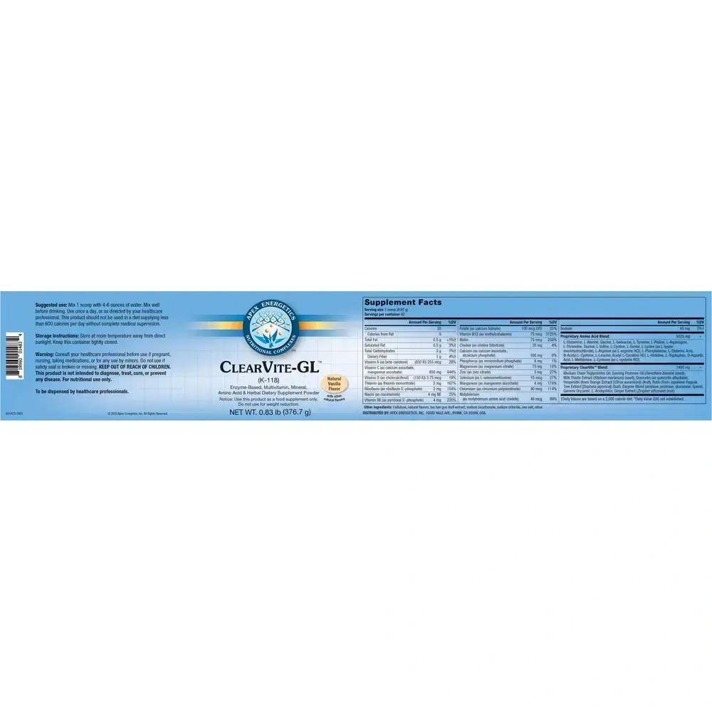 Product image for ClearVite-GL™ Natural Vanilla Flavor.