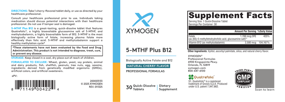 Product image for 5-MTHF Plus B12 - Cherry.
