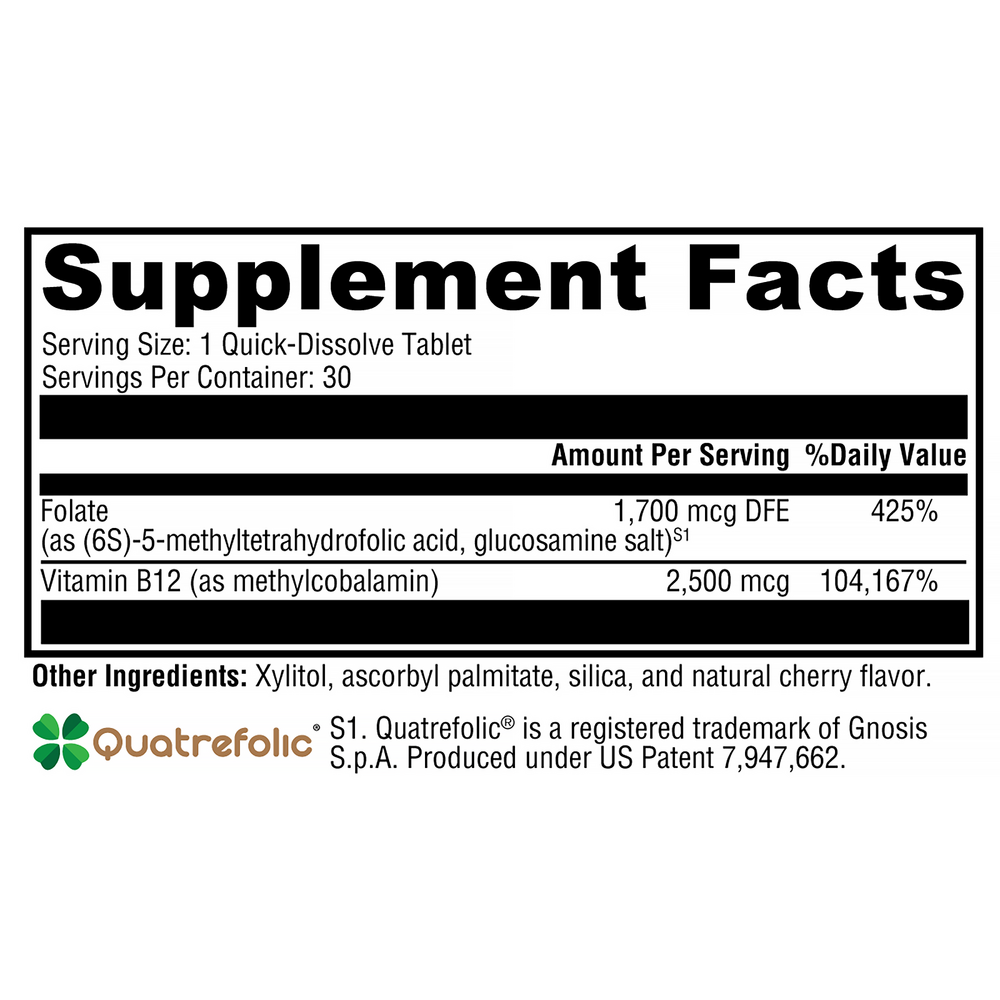Product image for 5-MTHF Plus B12 - Cherry.