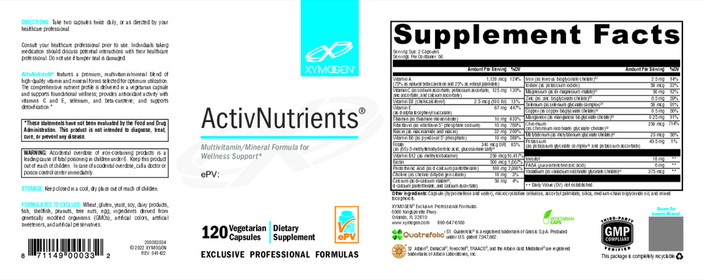 Product image for ActivNutrients (Multivitamin).