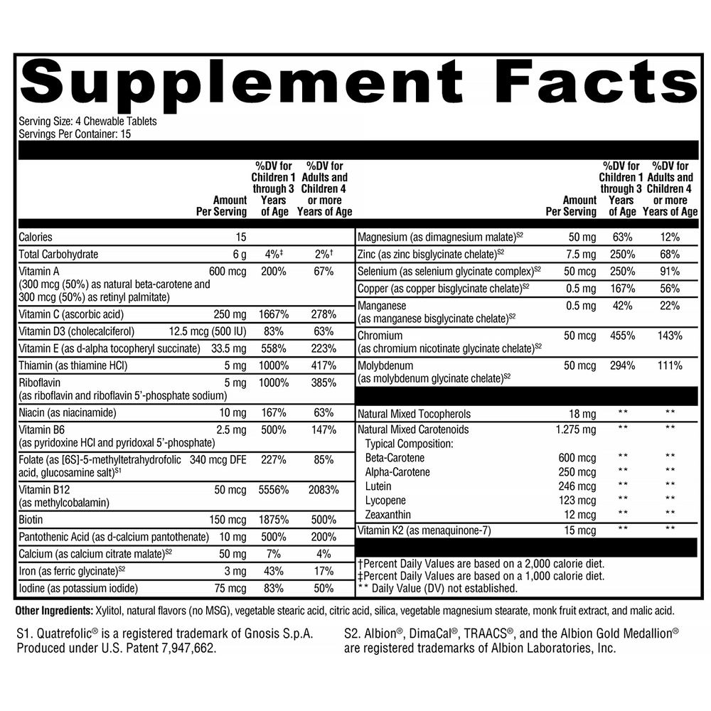 Product image for ActivNutrients Chewable Mixed Berry (Multivitamin).
