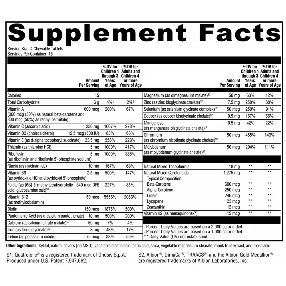 Product image for ActivNutrients Chewable Mixed Berry (Multivitamin).