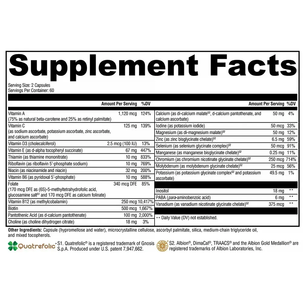Product image for ActivNutrients Without Copper &amp; Iron (Multivitamin).