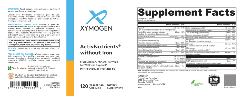 Product image for ActivNutrients without Iron.