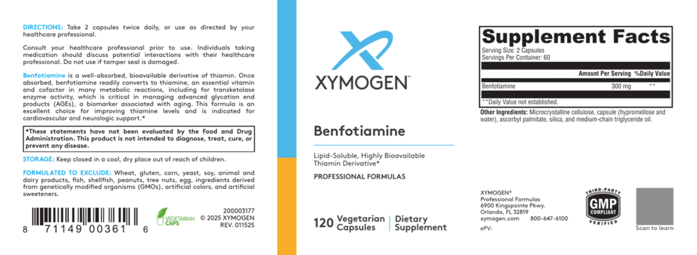 Product image for Benfotiamine.