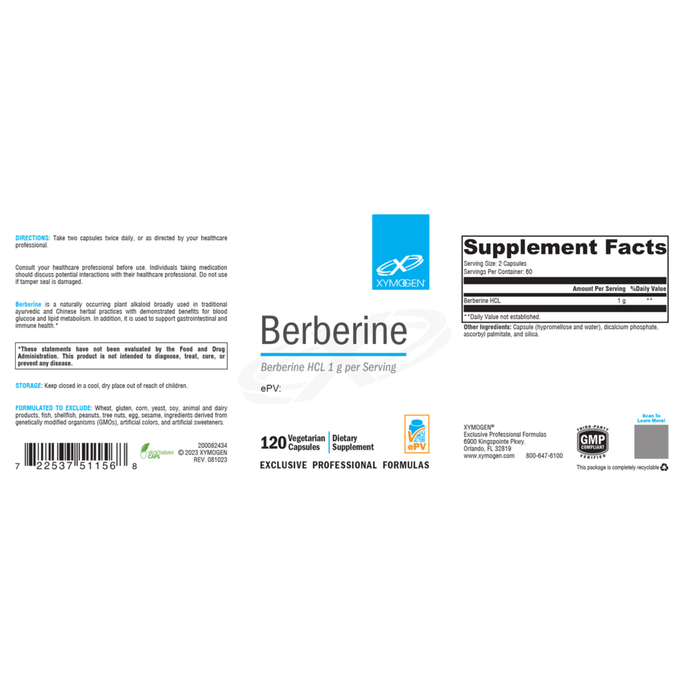 Product image for Berberine (Berberine HCL).