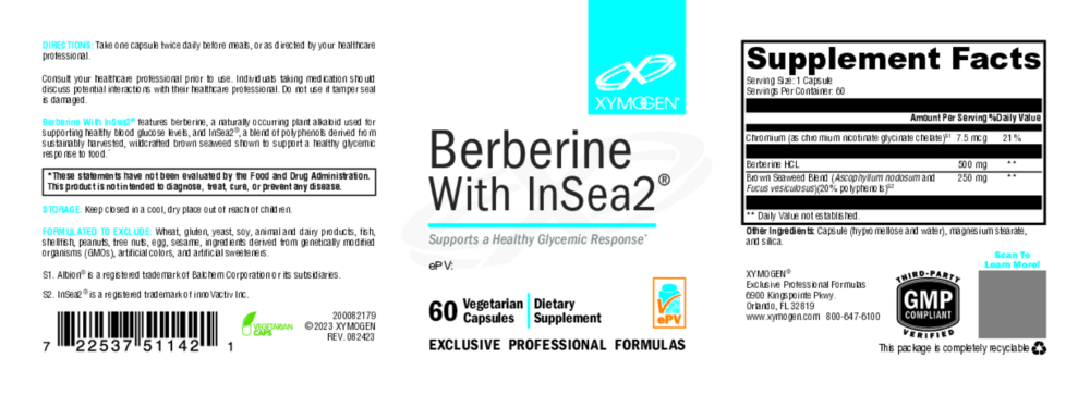 Product image for Berberine with InSea2.