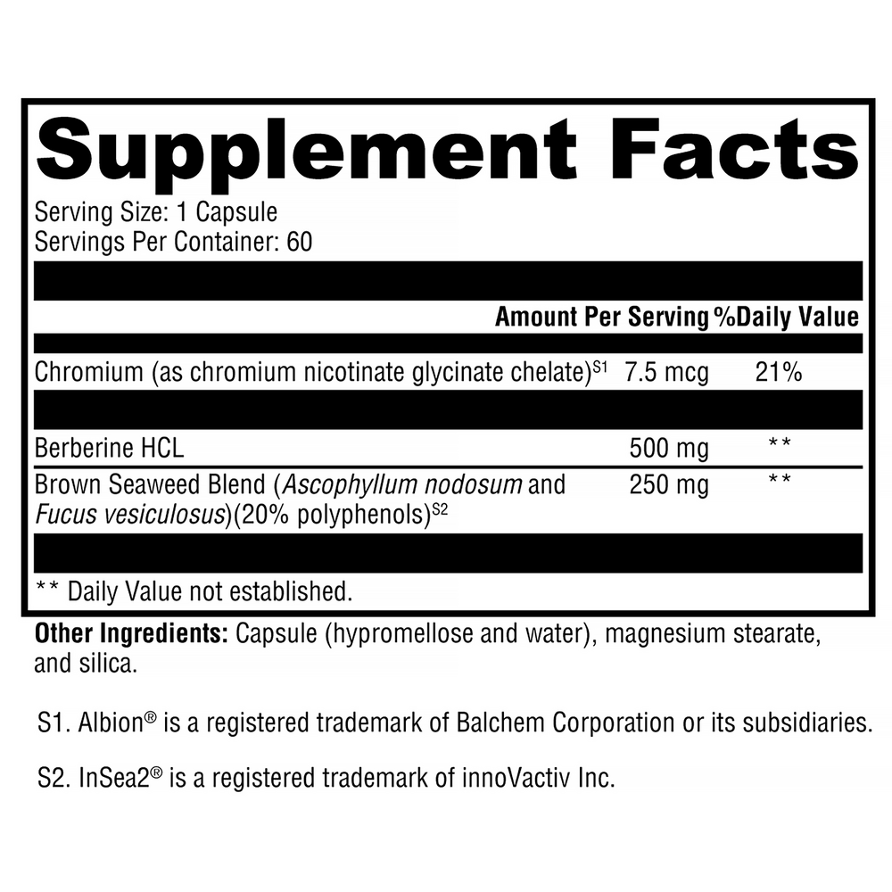 Product image for Berberine with InSea2.