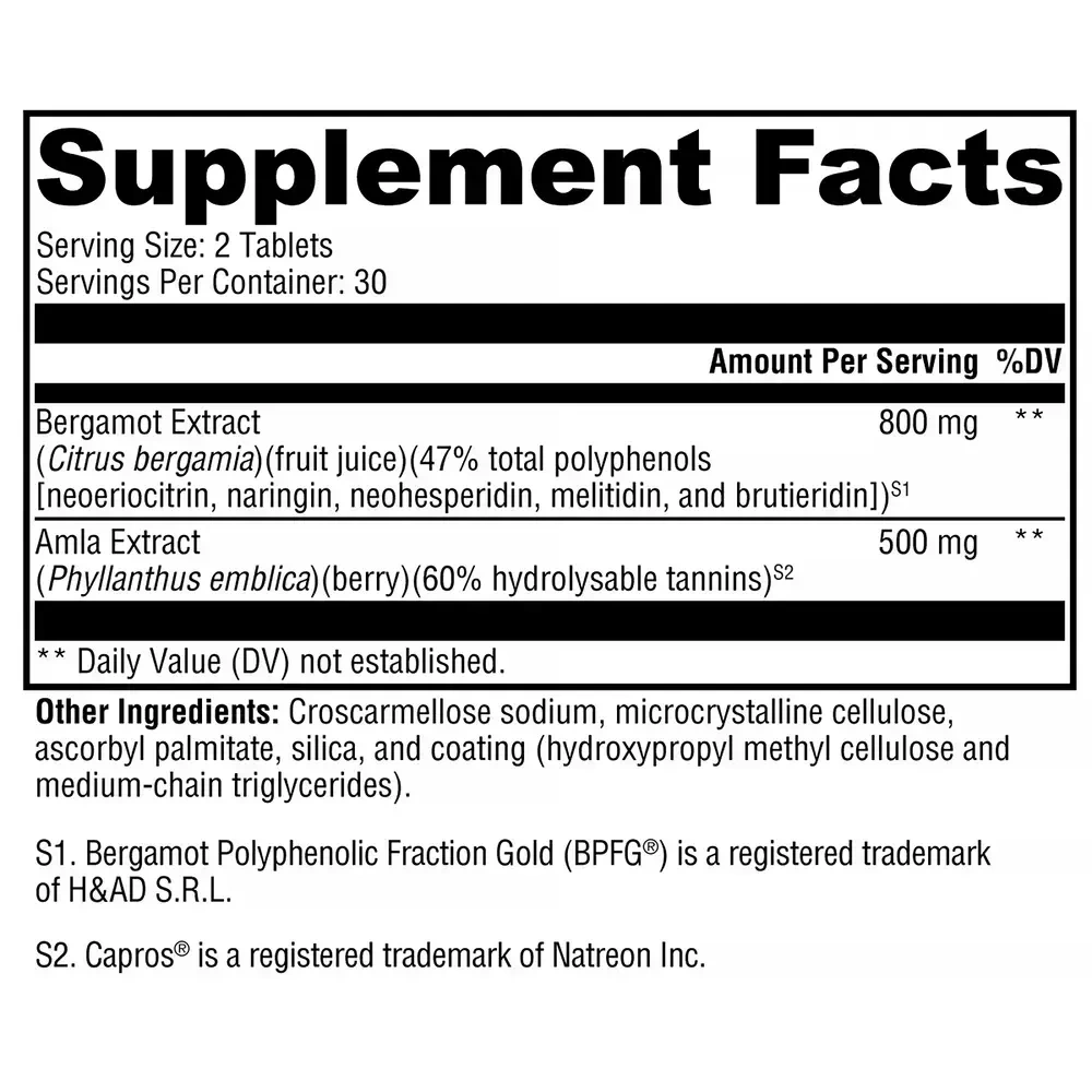 Product image for BergaCor Plus (Bergamot Extract).