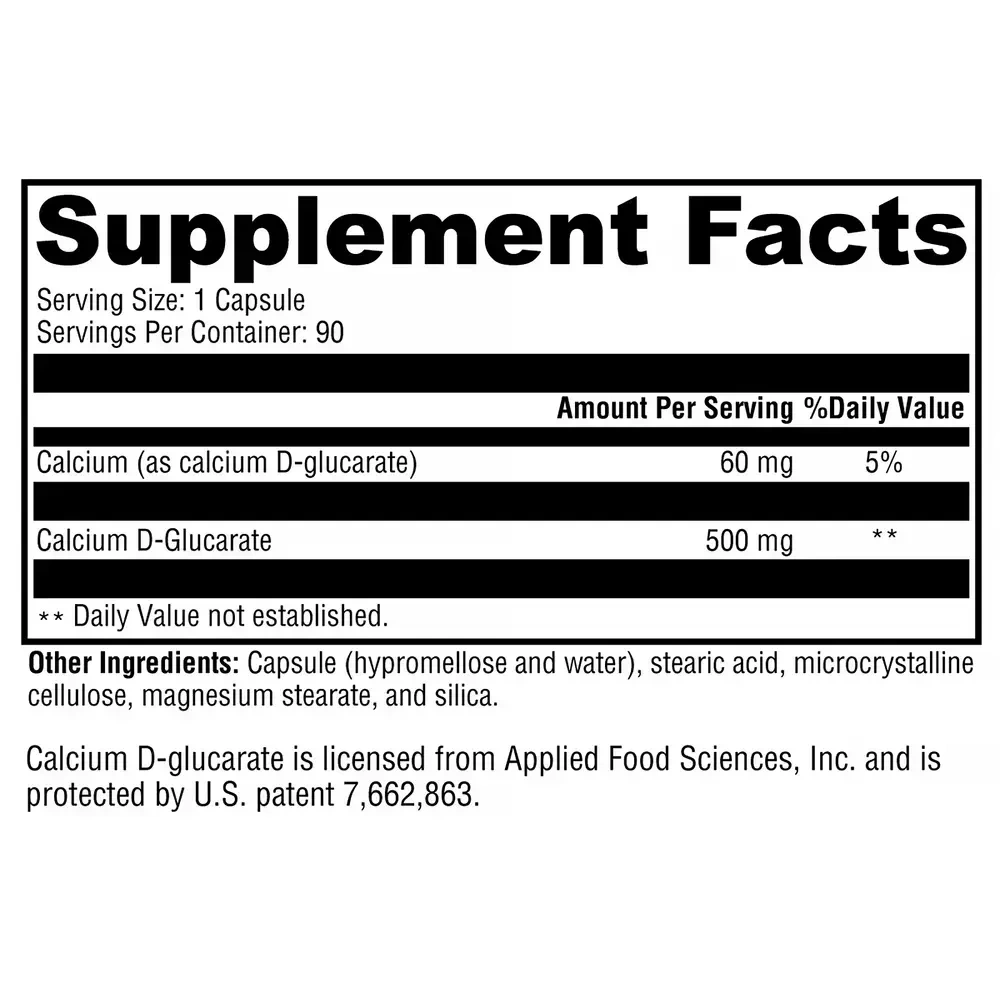 Product image for Calcium D-Glucarate.