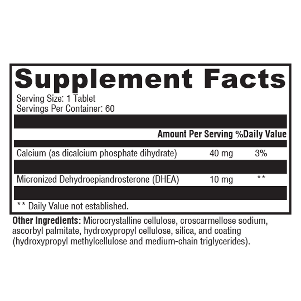Product image for DHEA Micronized 10mg.