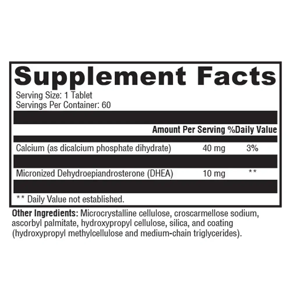 Product image for DHEA Micronized 10mg.