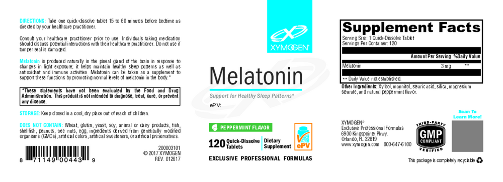Product image for Melatonin Peppermint.