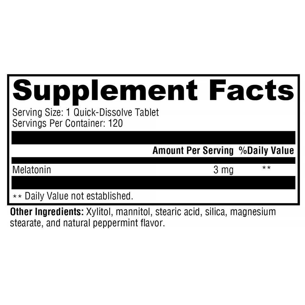 Product image for Melatonin Peppermint.