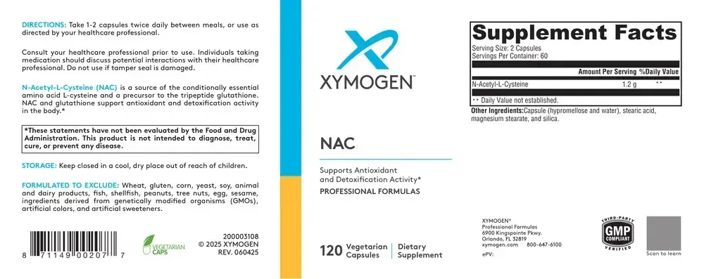 Product image for NAC (N-Acetyl-L-Cysteine).