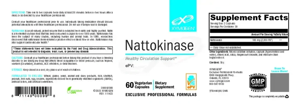 Product image for Nattokinase.
