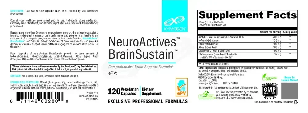 Product image for NeuroActives BrainSustain.