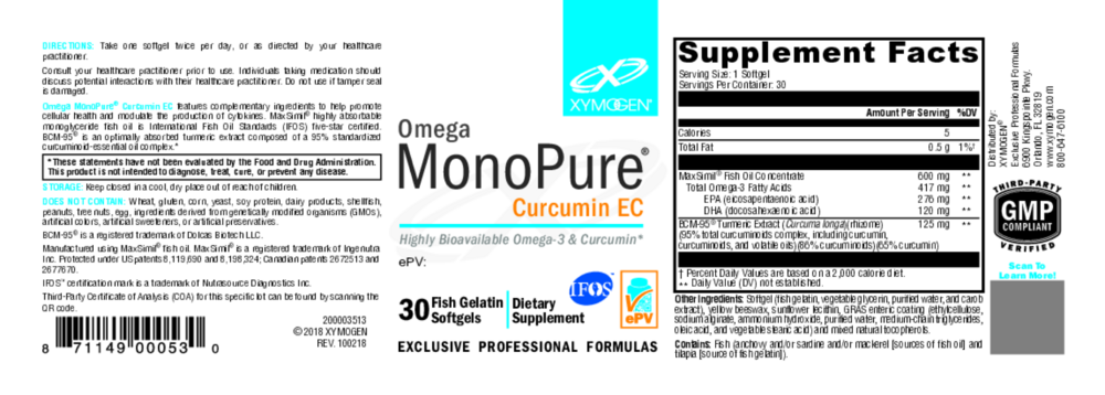 Product image for Omega MonoPure Curcumin EC.