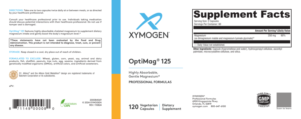 Product image for OptiMag 125 (Magnesium).
