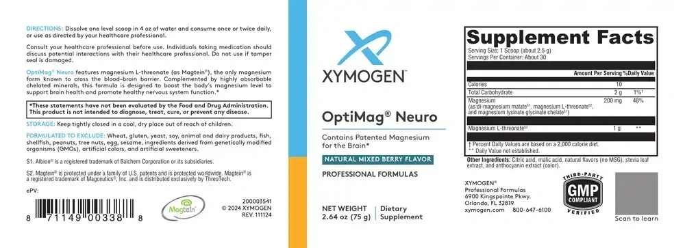 Product image for OptiMag Neuro (Magnesium) Mixed Berry.