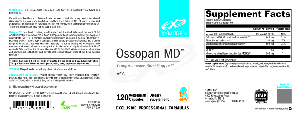 Product image for Ossopan MD (California Only).