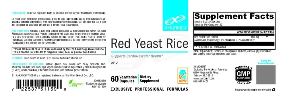 Product image for Red Yeast Rice.