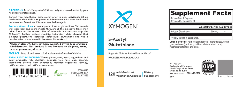 Product image for S-Acetyl Glutathione (Antioxidant Support).