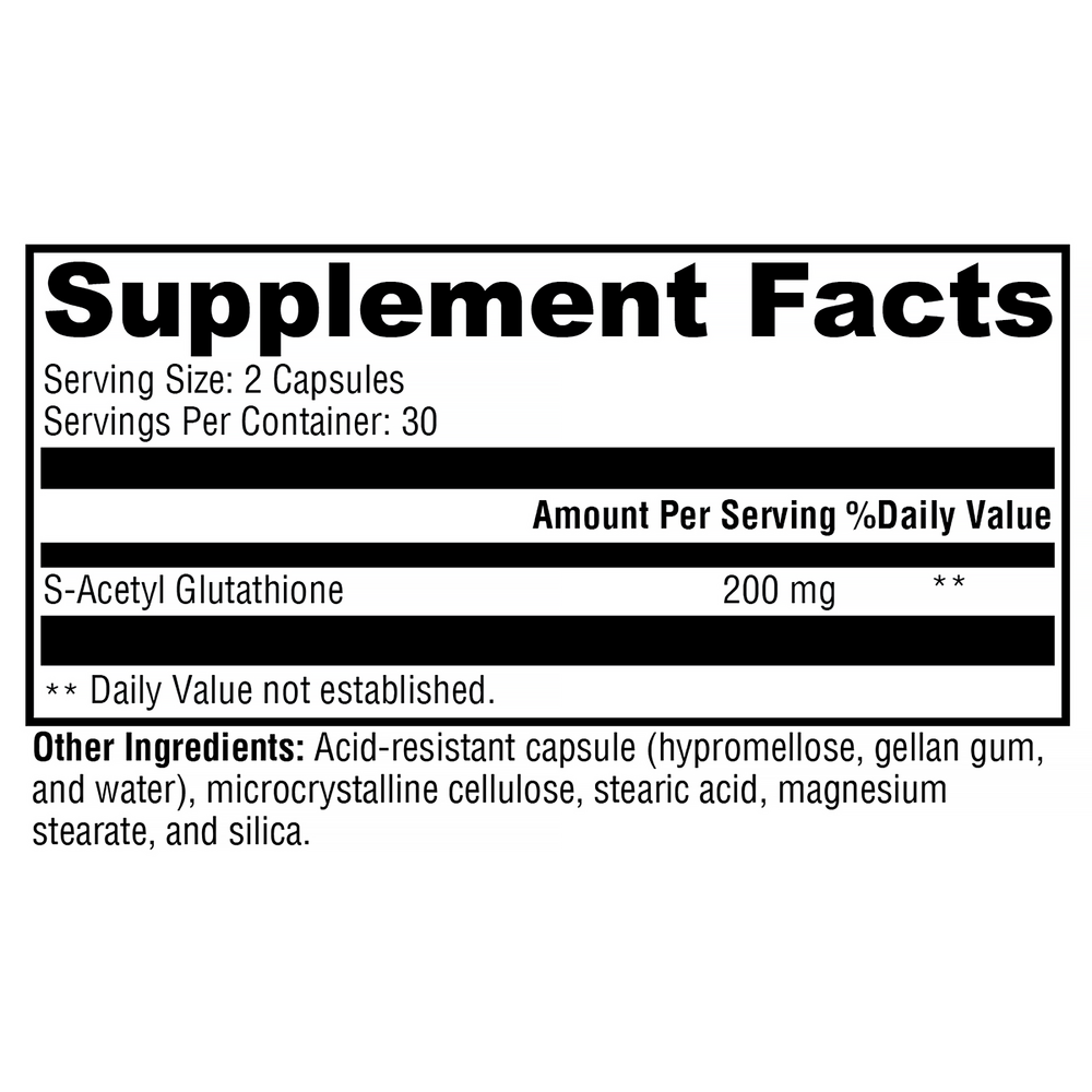 Product image for S-Acetyl Glutathione (Antioxidant Support).